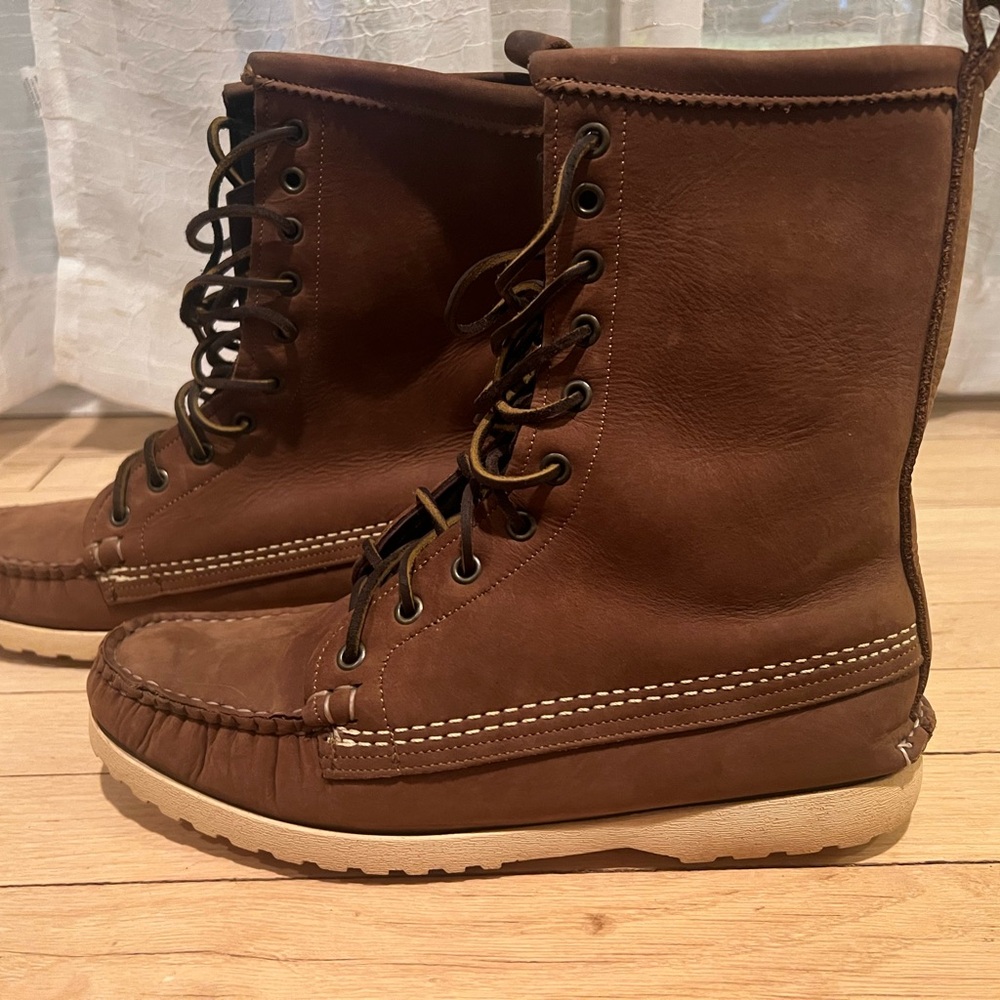 Quoddy Brown Leather Boots